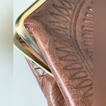 Patricia Nash Brown Embossed Leather Clutch Photo 8