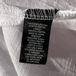 Mlle Gabrielle  L White Sleeveless High Low Button Shirt Dress NWT Lightweight‎ Photo 5