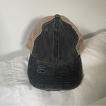 CC Canvas‎ Cotton Distressed Brim Strap Hat Mesh Ponytail Holder Baseball Cap OS Gray Photo 7