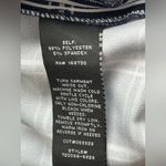 ECI  New York Womens Navy Blue and White Plaid Longsleeve Midi Shift Dress size 4 Photo 7