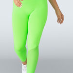 SheFit Neon Green Seamless 7/8 Leggings Size Small Photo 0