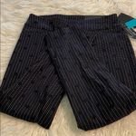 Attyre Black Ankle Pants with White Stripes Pull on size 12 inseam 28” brand ne Photo 8
