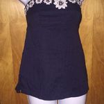 J.Crew Navy Blue Floral Tube Top Size 4 Photo 0
