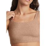 Everlane NWT! The Cozy Stretch Tank Crop Camel Top - Size Large Photo 5