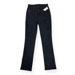 FAVORITE DAUGHTER Valentina Super High Rise Cigarette Shortie Jeans,Boulder, 24” Black Photo 4
