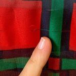 The Limited  Vintage Rectangle Color Block Red Scarf Photo 4