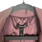 Torrid NWT Drape Front Blazer Dusty Purple Mauve Single Button Plus Size 1X Photo 4