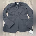 Bar III collarless open front granite gray Blazer Photo 6