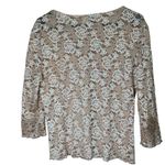 VTG Y2K Lace Sparkle 3/4 Sleeve V Photo 9