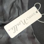 Simply Noelle Black Chiffon and Knit Zip-Up Jacket NWT Size Small/Medium Photo 8