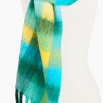 Talbots  Symphony Plaid Blanket Scarf 15” X 70” Photo 0