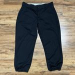 Alleson Athletic Black Softball Pants Women's Sz XL Nickers Drawstring Button Up Photo 0