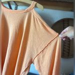 Free People NWOT We The Free Chill Out Cold Shoulder Pullover Top orange xs Photo 4