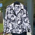 Alfred Dunner  Blue Hawaiian Print w/sequins Jacket 12 Photo 0