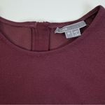 Vince  Burgundy Stretch Knit Sheath Dress M Minimalist Classic Work Chic Timeless Photo 11