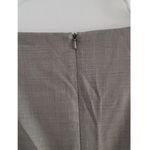 Max Mara Fazio Wool Silk Blend Flared Hem Dress Gray Beige 10 Photo 8