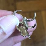 Free People 14k Gold Butterfly Earrings Photo 6