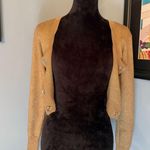 Metallic Gold Lurex Cropped Cardigan from Pinup Girl Clothing Sz M Size M Photo 4