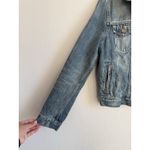 Gap  1969 Denim Trucker Jean Jacket Distressed Fade Wash Women's Size Large Photo 2