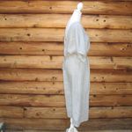 NWT Pure Lino 100% Linen V Neck Midi Dress S M L XL Tan Size undefined Photo 3