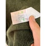 J.Crew  Shawl-collar sweater supersoft lambswool blend olive green M Photo 3