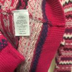 Talbots  Pink Fair Isle Patterned Cardigan Large Photo 5