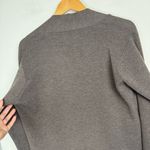 Eileen Fisher 100% Wool Taupe Open Front Cardigan Sweater Sz Small Side Slits Photo 10
