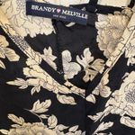 Brandy Melville  Black White Floral Scoopneck Adjustable Sophia Dress Photo 3