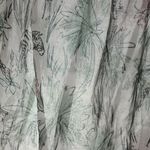 Karen Kane  SHEER LIGHTWEIGHT COTTON ZEBRA PALM TREE NATURE PRINTED TASSEL BLOUSE Photo 9