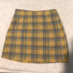 Mini Plaid High Waisted Skirt Blue Photo 0