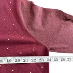 Eiger Weger Burgundy Gold Polka Dot Cardigan Photo 4