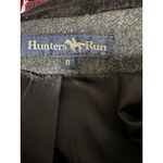 Vintage Hunters Run Tailored Wool Jacket Charcoal gray black velvet collar (8) Photo 4