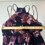 Anthropologie  Dark Navy Bohemian Floral Tiered Halter Maxi Dress Size Medium Photo 10