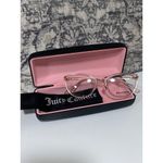Juicy Couture NEW Pink Clear Metal Cat-Eye Frame RX Eyeglasses Photo 1