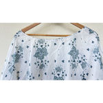 Patagonia Organic Cotton Peasant Floral Top Womens XL Boho Cottagecore Lagenlook Photo 3