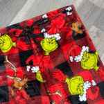 Dr. Seuss ‎ The Grinch Max Buffalo Check Fleece Lounge Pajama Pants Red Large Photo 3