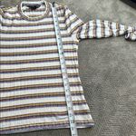 Veronica Beard  Jeans Striped Ribbed Knit Long Sleeve Top Size Small EUC Photo 7