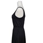 Vince Black Pleated Midi Dress Size XS Scoop Neck Minimalist Photo 4