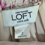 Loft  Silk Ikat Tribal Print Maxi Dress Sundress Pink Cream Size 2 Photo 12