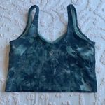Lululemon Women’s 6 Align Cropped Tank Diamond Dye Silver Blue Tidewater Teal Graphite Grey Photo 3