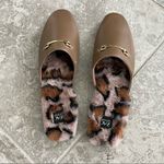 Zac Posen  Loafer Leather Savanna Coffee Leopard Print Fur Size 11M New with Box Photo 3