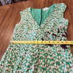 Moulinette Soeurs  Short Sleeve Silk Tulip Floral Print Faux Wrap Mini Dress 12 Photo 7