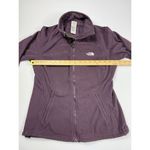 The North Face  Sweatshirt Womens Medium Hoodie Full‎ Zip Long Sleeve Purple TKA 200 Photo 2