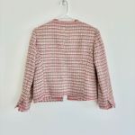 Walter Baker Walter Pink Plaid Tweed Cropped Blazer Photo 1