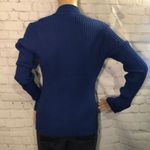 Vintage Grace Royal Blue Vneck Ribbed Sweater XL Photo 5