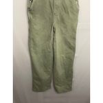 Aerie Womens Olive Green Denim Overalls Jumpsuit Bib Pants Size SMALL Photo 2