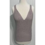 Joie ‎ Soft Knit Sweater Tank Top Sleeveless V Neck Top Purple XL Extra Large Photo 5