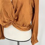 DO+BE Top S Blouson V Neck Popover Long Sleeve Party Cocktail Sexy Holiday Small Photo 2