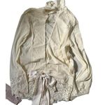 We Are HAH Take Hah Bow Reversible Lacey Bodysuit Cream Pink Women's Size S NWT Photo 8