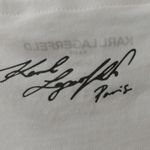 Karl Lagerfeld  + Choupette in Paris Graphic Tee S White NEW Casual Classic Twee Photo 9